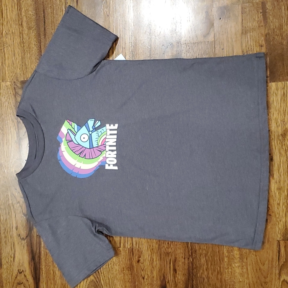 Boys Fortnite gray graphic print short sleeve tshirt size XXL